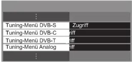 PANASONIC TX-L42ETW50 - Wählen Sie [Tuning-Menü DVB-S], [Tuning-Menü DVB-C], [Tuning-Menü DVB-T] oder [Tuning-Menü Analog] - 1