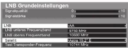 PANASONIC TX-L42ETW50 - Stellen Sie [LNB] und [Satellit] ein - 1
