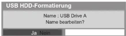 PANASONIC TX-L42ETW50 - Bearbeiten des USB-Festplattennamens - 1