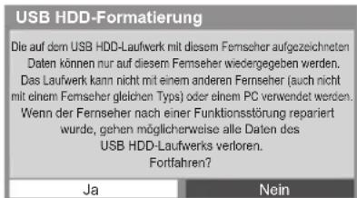 PANASONIC TX-L42ETW50 - Vorsichtsmaßnahmen und Hinweise für die Verwendung von USB-Festplatten - 1
