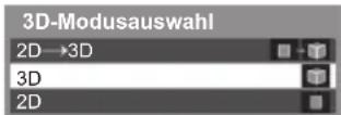 PANASONIC TX-L42ETW50 - Wechseln zwischen 2D- und 3D-Modus - 3