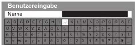 PANASONIC TX-L42ETW50 - ■ Eingeben von Zeichen über die eingeblendete Tastatur - 1