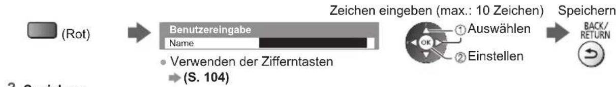 PANASONIC TX-L42ETW50 - Während sich der Cursor im Favoritenfeld befindet, können Sie es editieren - 2