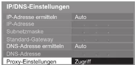 PANASONIC TX-L42ETW50 - Wählen Sie [Proxy-Einstellungen] aus und nehmen Sie die Einstellungen vor - 1
