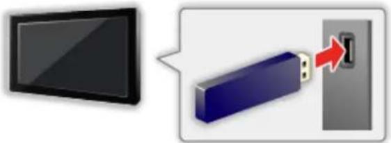 PANASONIC TX-55ASW654 - ■ Zum Einsetzen oder Entnehmen des USB-Flash-Speichers - 1