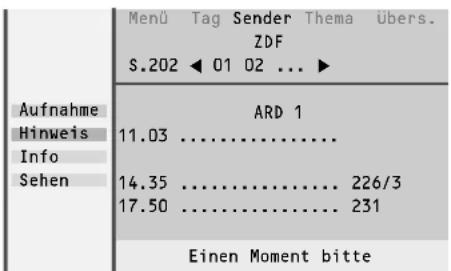 PHILIPS 28PW9525 - Benutzen der Videotext Guide/NEXTVIEW-Menüs - 3