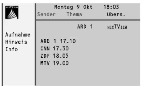 PHILIPS 32PW8206 - NEXTVIEW-Moden um Information zu ordnen und darzustellen - 3