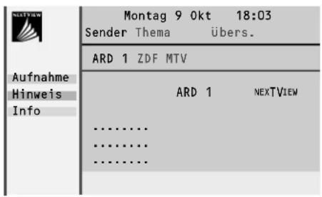 PHILIPS 32PW8206 - NEXTVIEW-Moden um Information zu ordnen und darzustellen - 1