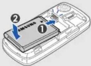 SAMSUNG SGH-S3030 - SIM-Karte und Akku einlegen - 3