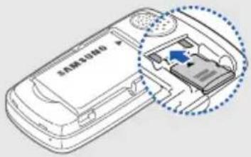 SAMSUNG SGH-S3030 - Speicherkarte einsetzen (optional) - 1