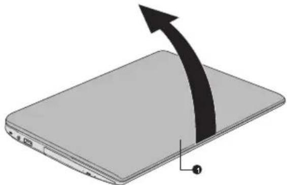 TOSHIBA Satellite C55DT - Öffnen des Bildschirms - 1