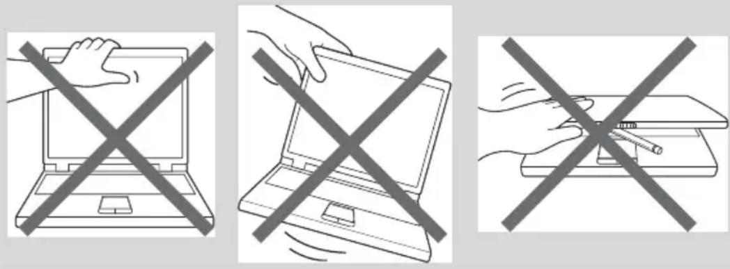 TOSHIBA Satellite A665D - Öffnen des Bildschirms - 4