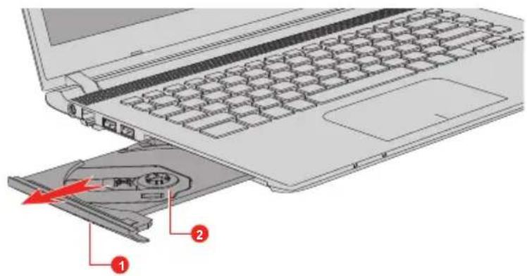 TOSHIBA Satellite C40D-C - Verwenden der optischen Laufwerke - 2