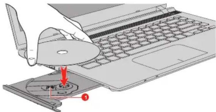 TOSHIBA Satellite C40D-C - Verwenden der optischen Laufwerke - 3