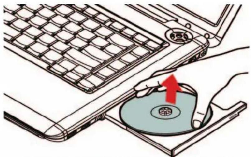 TOSHIBA Satellite A350D - Discs entnehmen - 3
