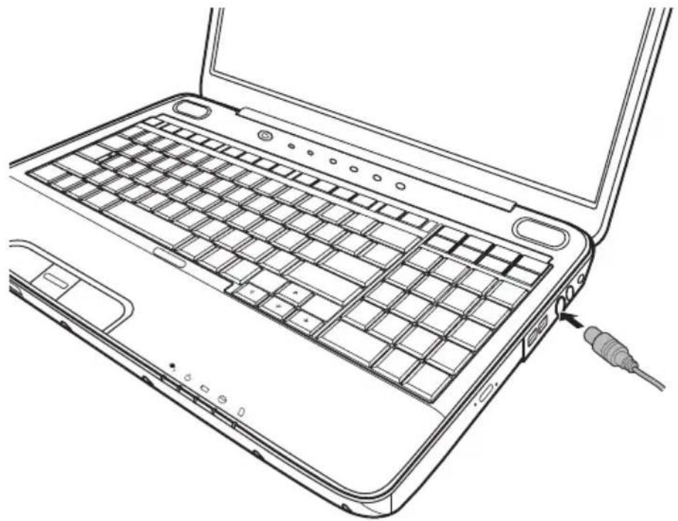 TOSHIBA Satellite A500D - Antennenkabel anschließen - 4
