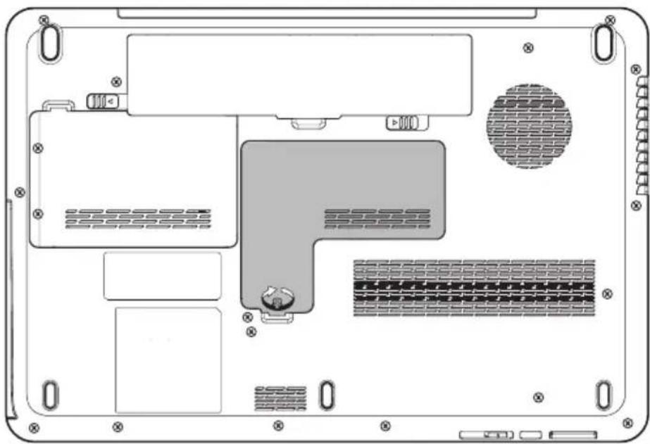 TOSHIBA Satellite A500D - Speichermodule einsetzen - 5