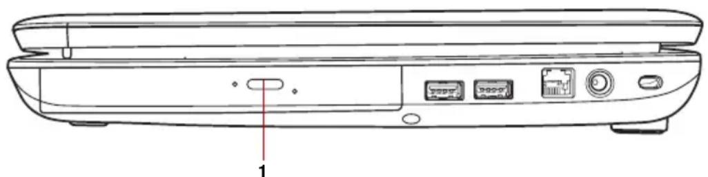 TOSHIBA Satellite A500D - ■ Optisches Laufwerk mit Tray - 1
