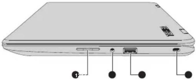 TOSHIBA Radius 11 CL10W-B - Rechte Seite (CL10W-B/L10W-B) - 1