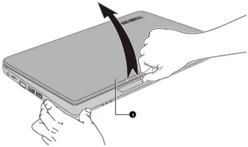 TOSHIBA Radius 11 CL10W-B - Öffnen des Bildschirms (CL10-B/L10-B) - 1