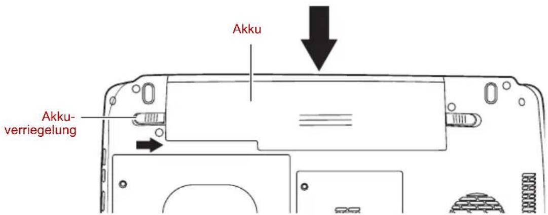 Akku Akku- verriegelung