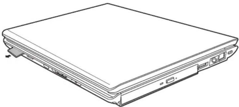 TOSHIBA Equium U400 - Speicherkarte entfernen - 1