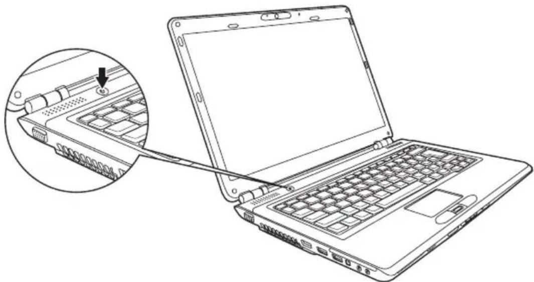TOSHIBA Equium U400 - Einschalten des Computers - 2