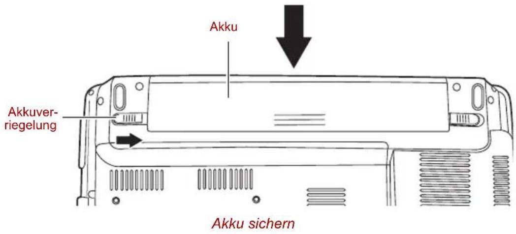 Akku Akkuver- riegelung Akku sichern