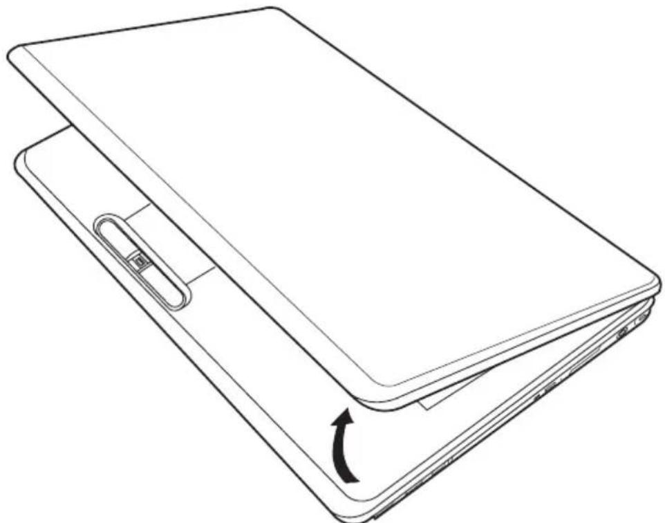 TOSHIBA Equium P300 - Öffnen des Bildschirms - 2