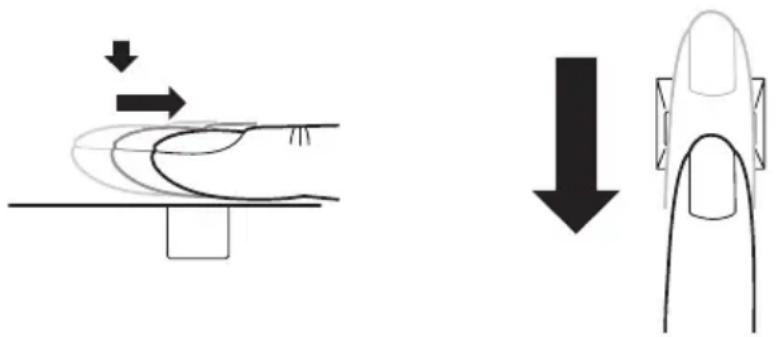 TOSHIBA Equium P300 - Finger swipen - 1