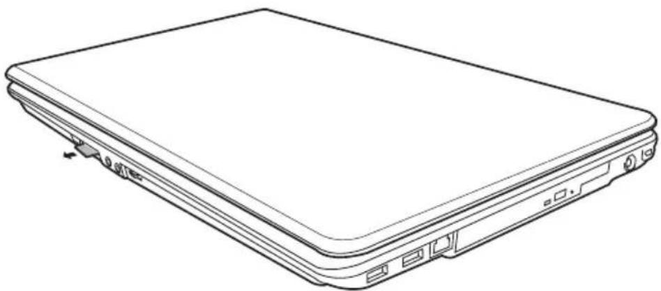 TOSHIBA Equium P300D - Speicherkarte entfernen - 1
