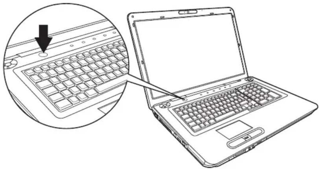 TOSHIBA Equium P300D - Einschalten des Computers - 2