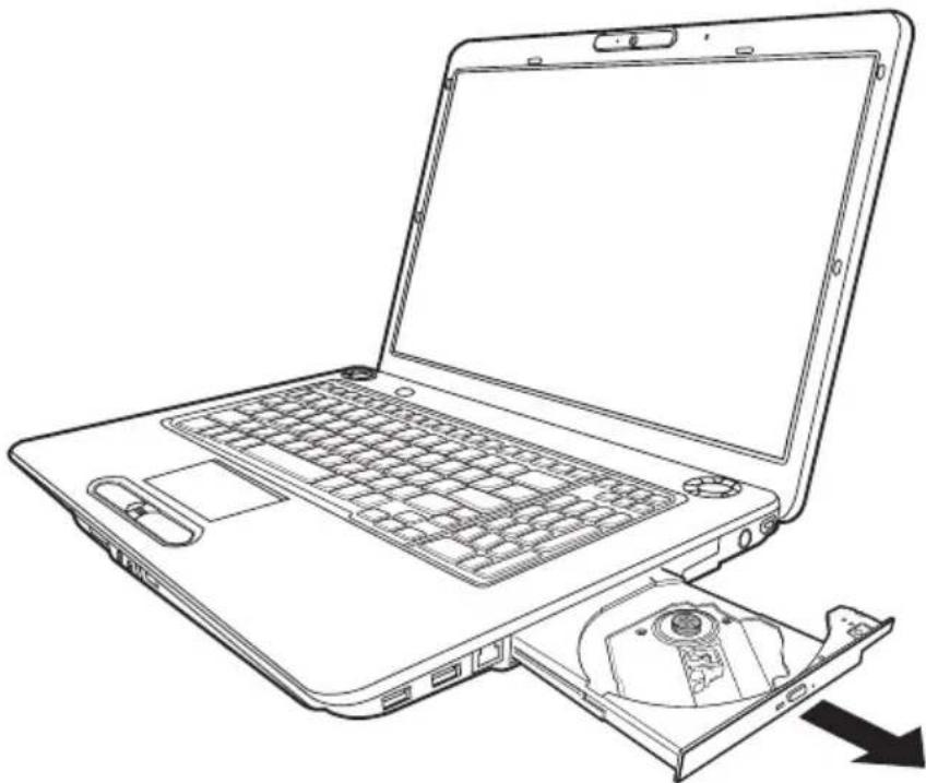 TOSHIBA Equium P300D - Einlegen von Discs - 3
