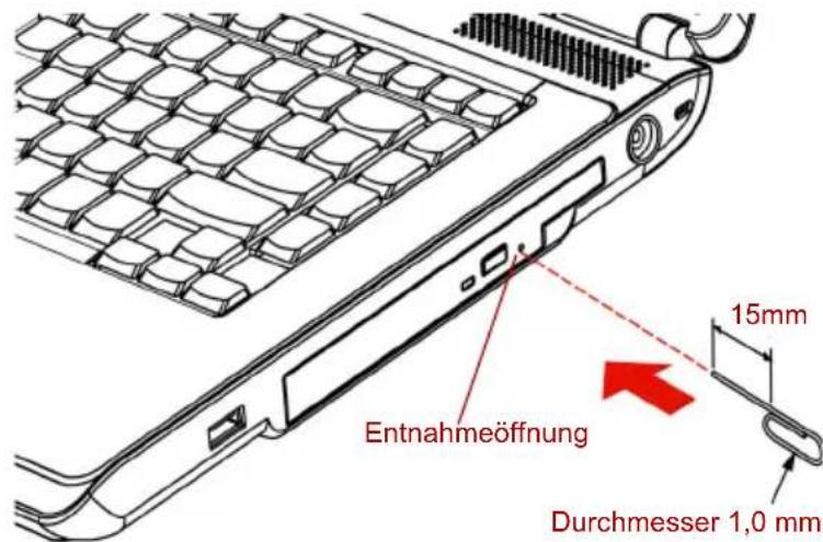 Entnahmeöffnung 15mm Durchmesser 1,0 mm