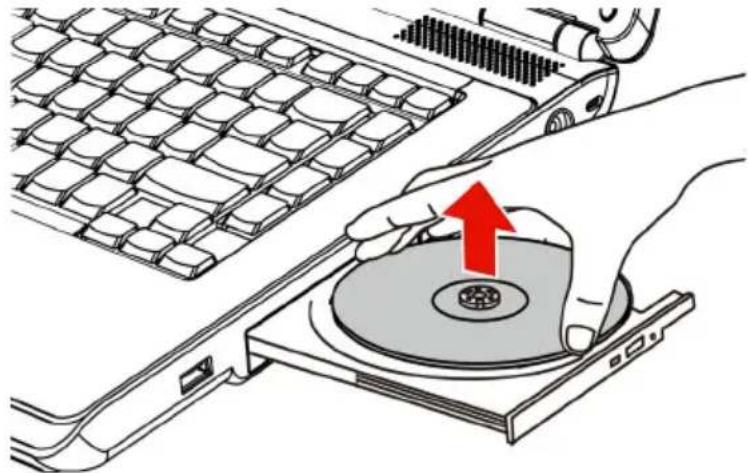 TOSHIBA Equium L300 - Discs entnehmen - 3