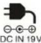 TOSHIBA Equium L300 - Gleichstromeingang (DC IN) 19 V - 1