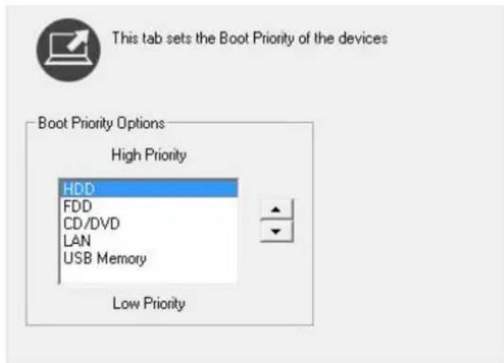 TOSHIBA Equium L350 - Bootreihenfolge - 1
