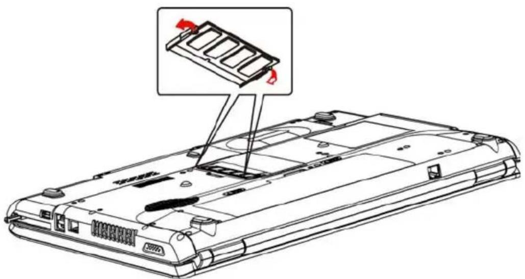 TOSHIBA Equium L350 - Speichermodule entfernen - 3