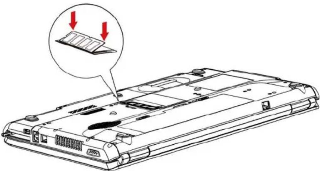 TOSHIBA Equium L350 - Speichermodule installieren - 6
