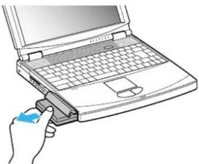 SONY PCG-FX505 - Removing the battery pack - 1