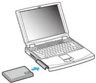SONY PCG-FX505 - Inserting the battery pack - 2