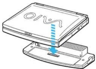 SONY PCG-FX505 - Attaching your computer to the port replicator - 2