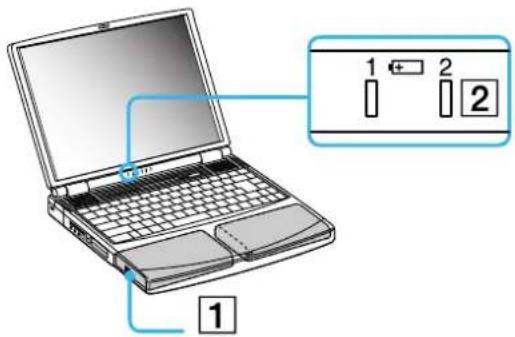 SONY PCG-FX505 - Charging the battery pack - 1