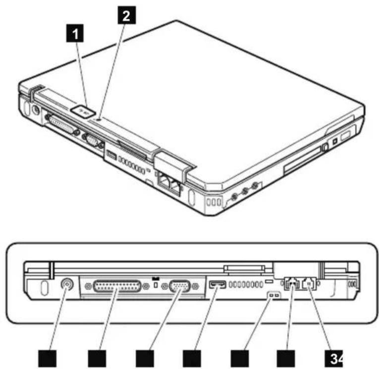 IBM ThinkPad X32 - Rear view for X30 series - 1