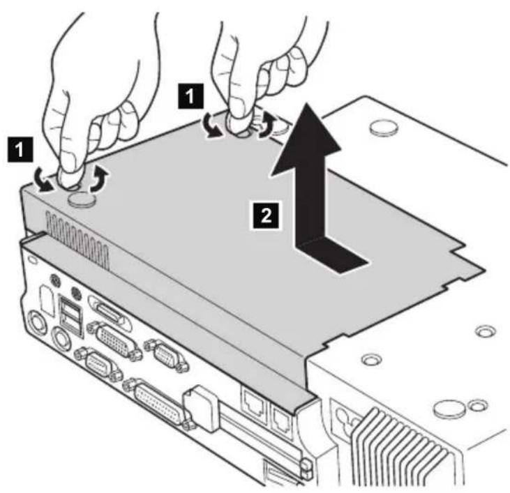 IBM ThinkPad X32 - Before replacing the PCI cover: - 3