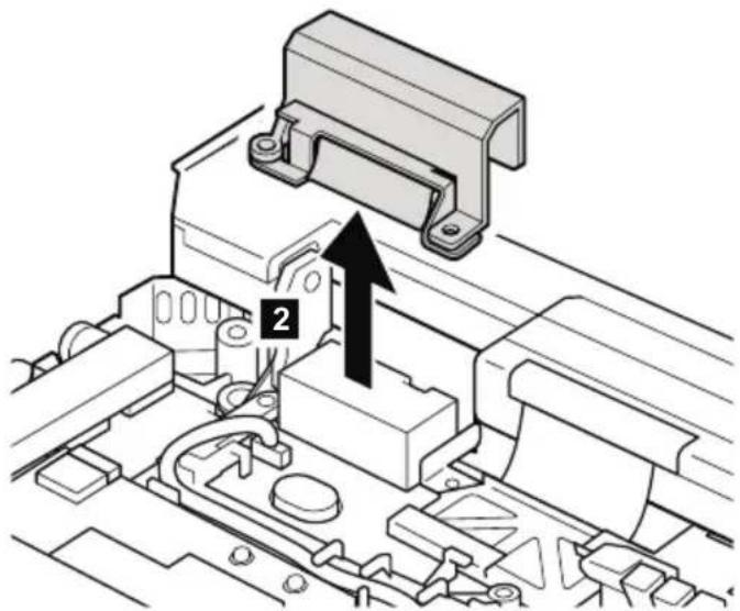 IBM ThinkPad X32 - Hinge cover and LCD assembly - 2