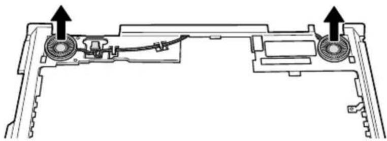 IBM ThinkPad A20 - Keyboard bezel and speaker - 3