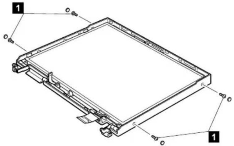 Technical diagram of a mechanical frame assembly with labeled components 1 and 2