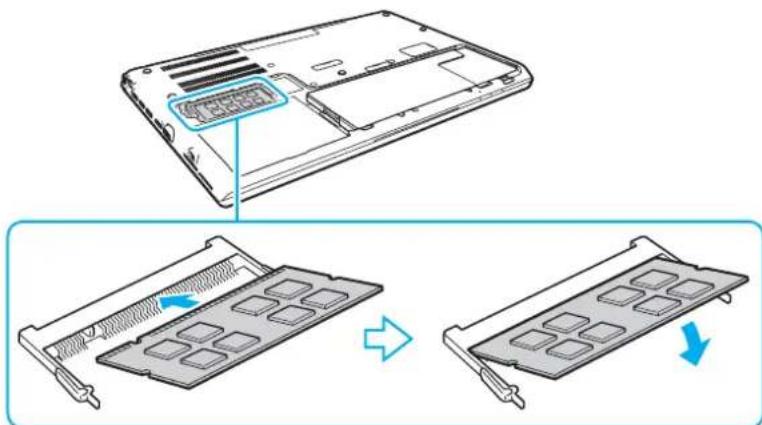 SONY Vaio VPC-SA - Entfernen und Installieren eines Speichermoduls - 3