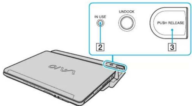 SONY Vaio VGN-FE31M - Disconnecting Your Computer from the Multi Function Bay Docking Station - 5